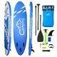 10ft 10inch Inflatable Sup Stand Up Paddle Board & Kayak 2 In 1 Water Surfboad