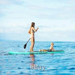 10Inflatable Non-slip Stand Up Paddle Board Surfing SUP Boards withBackpack Leash