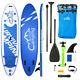 10'10 Inflatable Sup Stand Up Paddle Board Surfboard Adjustable Fin Paddle