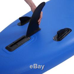 10'10 Inflatable SUP Stand up Paddle Board Surfboard Adjustable Fin Paddle