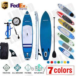 10' /11' Inflatable SUP Stand up Paddle Board Surfboard Adjustable Fin Paddle