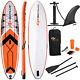 10.5' Inflatable Stand Up Paddle Board Sup With Fin Adjustable Paddle Backpack