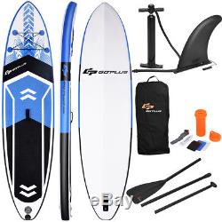 10.5' Inflatable Stand Up Paddle Board SUP With Fin Adjustable Paddle Backpack