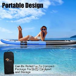 10.5' Inflatable Stand Up Paddle Board SUP With Fin Adjustable Paddle Backpack