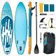 10.6' Inflatable Stand Up Paddle Board Sup Surfboard Kayak Backpack Hydro-force