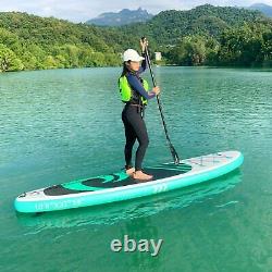 10'6 Inflatable Stand Up Paddle Board SUP Surfboard Kayak Canoe Water Sport Fun