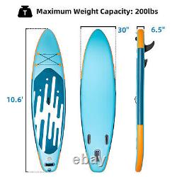 10.6 Inflatable Stand Up Paddle Board SUP Surfboard with complete Kit Pump Blue