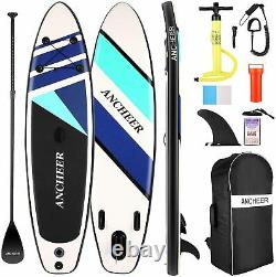 10' 6 Inflatable Stand Up Paddle Board SUP Surfboard with complete kit & Bag US