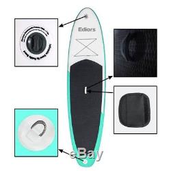 10'(6 Thick) Inflatable Stand Up Paddle Board SUP withFin Paddle Backpack Package