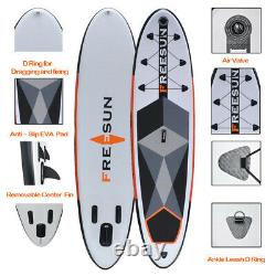 10' FT Inflatable Stand Up Paddle Board Surfboard with complete kit 6'' thick