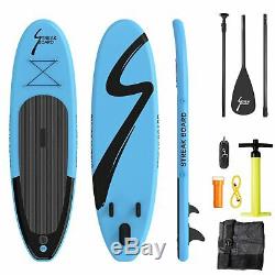 10 FT Inflatable Stand Up Paddle Board Surfing SUP Boards Non-slip Deck 6 Thick
