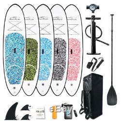 10'Inflatable SUP Stand Up Paddle Board Surfboard withpaddle pumb package leash