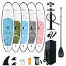 10'inflatable Sup Stand Up Paddle Board Surfboard Withpaddle Pumb Package Leash