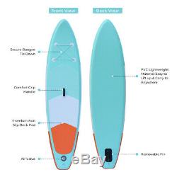10' Inflatable SUP Stand Up Paddle Board with Adjustable Paddle & Backpack