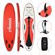 10' Inflatable Sup Stand Up Paddle Board Surfboard Adjustable Fin Paddle Red