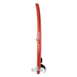 10' Inflatable SUP Stand up Paddle Board Surfboard Adjustable Fin Paddle Red