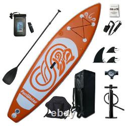 10' Inflatable Stand Up Paddle Board Adjustable Fin Paddle with complete kit