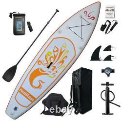 10' Inflatable Stand Up Paddle Board Adjustable Fin Paddle with complete kit