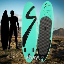 10' Inflatable Stand Up Paddle Board No-Slip Surfing Boards withComplete Kit Green
