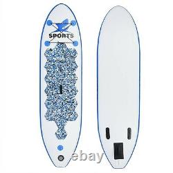 10' Inflatable Stand Up Paddle Board SUP Surfboard with complete kit 6'' thick