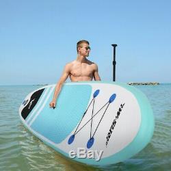 10' Inflatable Stand Up Paddle Board Surfboard Adjustable Fin Paddle In Beach A+