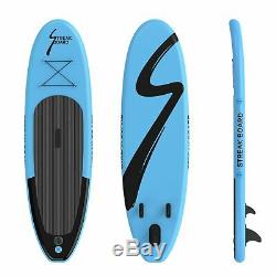 10'Inflatable Stand Up Paddle Board Surfing SUP Boards Non-slip Deck 6 Thick US