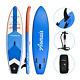 10' Inflatable Stand Up Paddle Board Surfboard Sup Adjustable Fin Paddle Blue