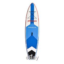 10' Inflatable Stand up Paddle Board Surfboard SUP Adjustable Fin Paddle Blue