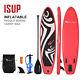 10 Inflatable Stand Up Paddle Board Surfboard Sup With Bag Adjustable Fin Paddle