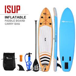 10 Inflatable Stand up Paddle Board Surfboard SUP With Bag Adjustable Paddle Fin
