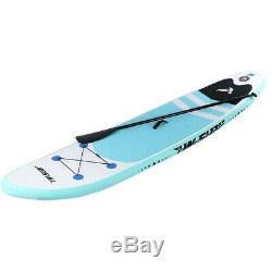 10' Inflatable Super Stand Up Paddle Board Surfboard Adjustable Fin Paddle Beach