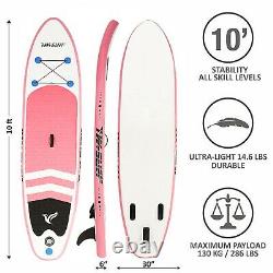 10' Surfboard Surf Foamie Boards Surfing Beach Ocean Bodyboard Outdoor Sports