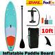 10ft Inflatable Sup Stand Up Paddle Board Paddle Pump & Carry Bag Complete Set