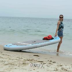 10ft Inflatable Stand Up Surfboard Paddle Board SUP Adjustable Blue for Summer