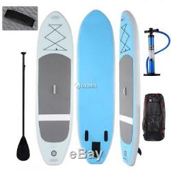 10ft Inflatable Stand Up Surfing Paddle Board iSUP Adjustable Surfboard