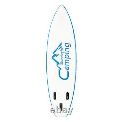 10ft Inflatable Surf Paddle Board Blue/White for Water Sports Recreation