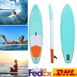 10ft Inflatable Surfboard SUP Stand Up Paddle Board Paddle Pump & Carry Bag DHL