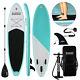 10ft Inflatable Sup Stand Up Paddle Board Non-slip Deck With Accessories Paddle