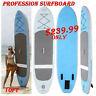 10ft Surfboard Inflatable Stand Up Paddle Board Isup Pvc Surfing Boards Us