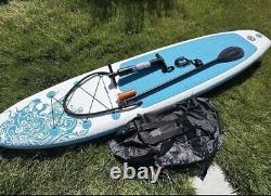 11FT Inflatable Paddle Board boat Surfboard Surfing Complete Kit Air Pump Bag