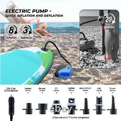 11FT Inflatable Stand Up Paddle Board Beginner Sup Board with Electric Pump