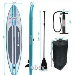 11FT Inflatable Stand Up Paddle Board with Complete Kit Anti-Slip SUP Surfboard