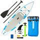 11ft X 30 Inflatable Stand Up Paddle Board Sup 2 In 1 Kayak Paddle Water Sports