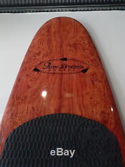11'4 Redwood Burl Design, Light Weight, Three Brothers Boards SUP Paddle Board