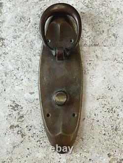 11.5 Antique 1935 Bronze Surfboard Doorknocker