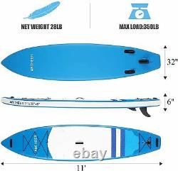11' Adjustable Paddle Inflatable Surfboard Double Layer Touring iSUP All-purpose