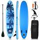 11 Foot Inflatable Stand Up Paddle Board Sup Kayak Blue Surf Board Kit With Paddle