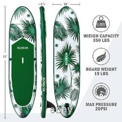 11 Ft Inflatable Stand-Up Paddle Board for Adults Durable Lightweight SUP Kayak