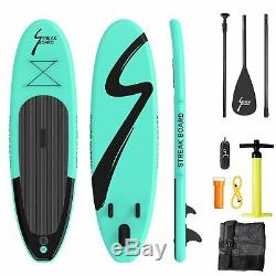11'Inflatable Non-slip Stand Up Paddle Board Surfing SUP Boards withBackpack Leash