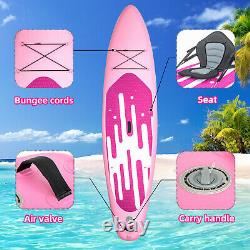 11 Inflatable Oceana Stand Up Paddle Board with complete Kit Pump Kayak, Pink